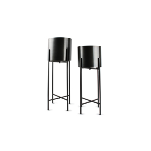 Sierschaal op staander SPCollection 825100 Patio / zwart / set/2
