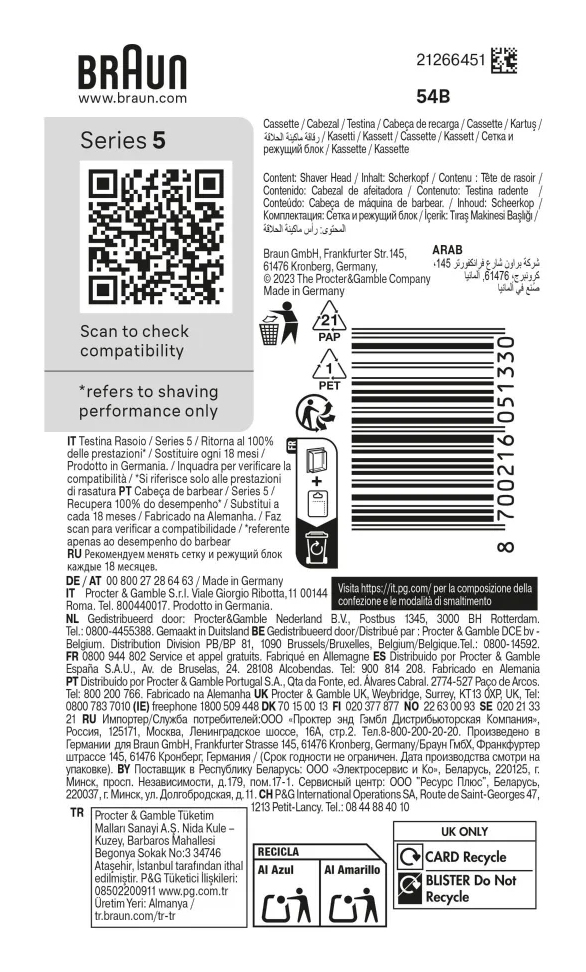 Braun Series 5 54 B Scheerhoofd