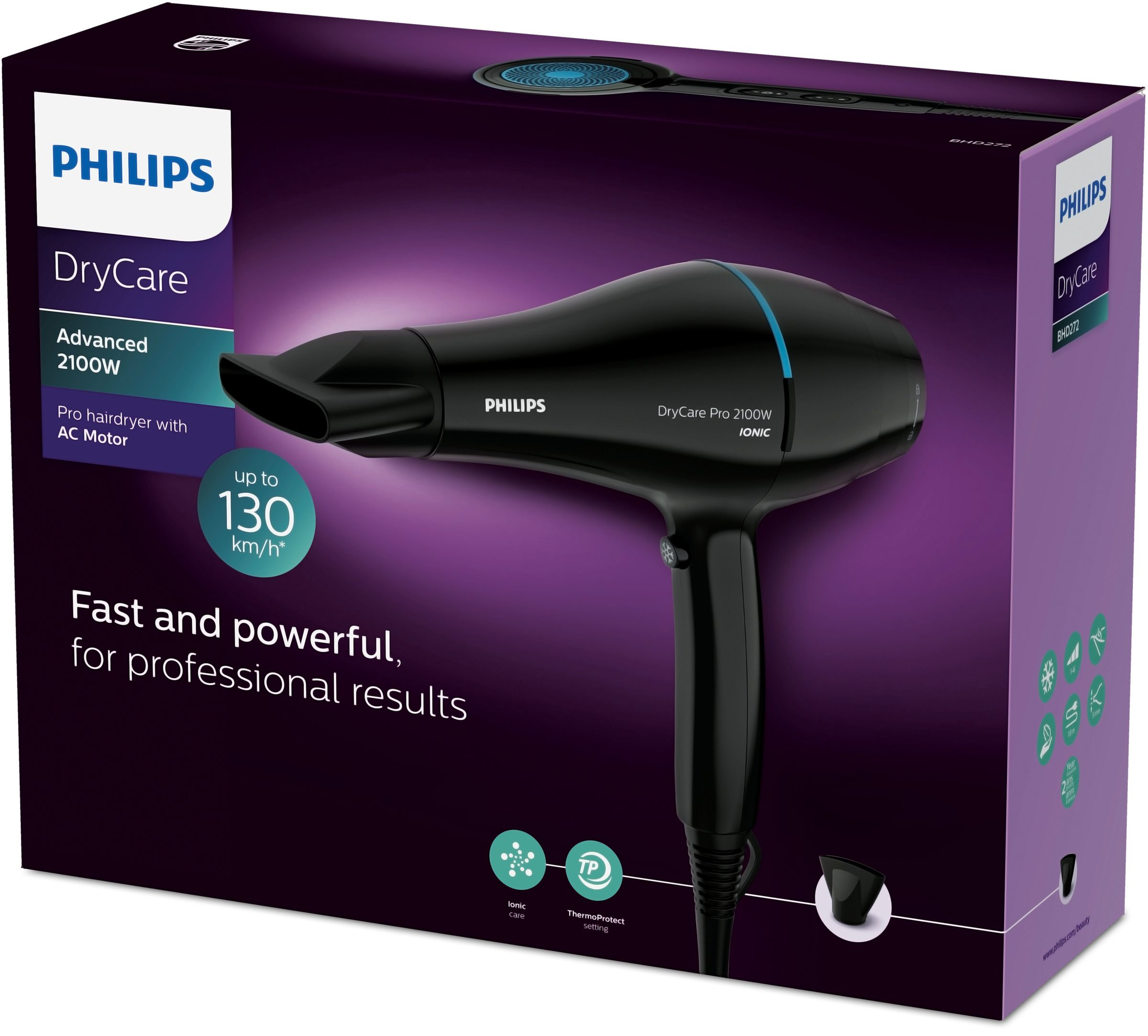 Haardroger PHILIPS BHD272/00 DryCare