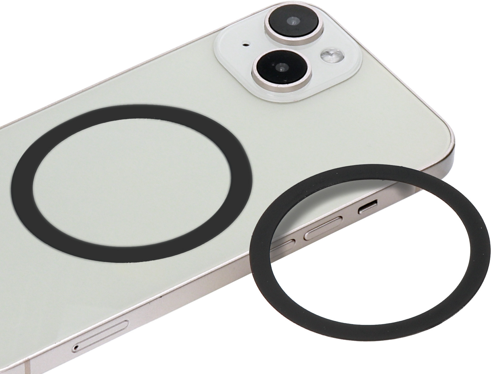 Mobiparts MagSafe compatible Ring Black (2pcs)