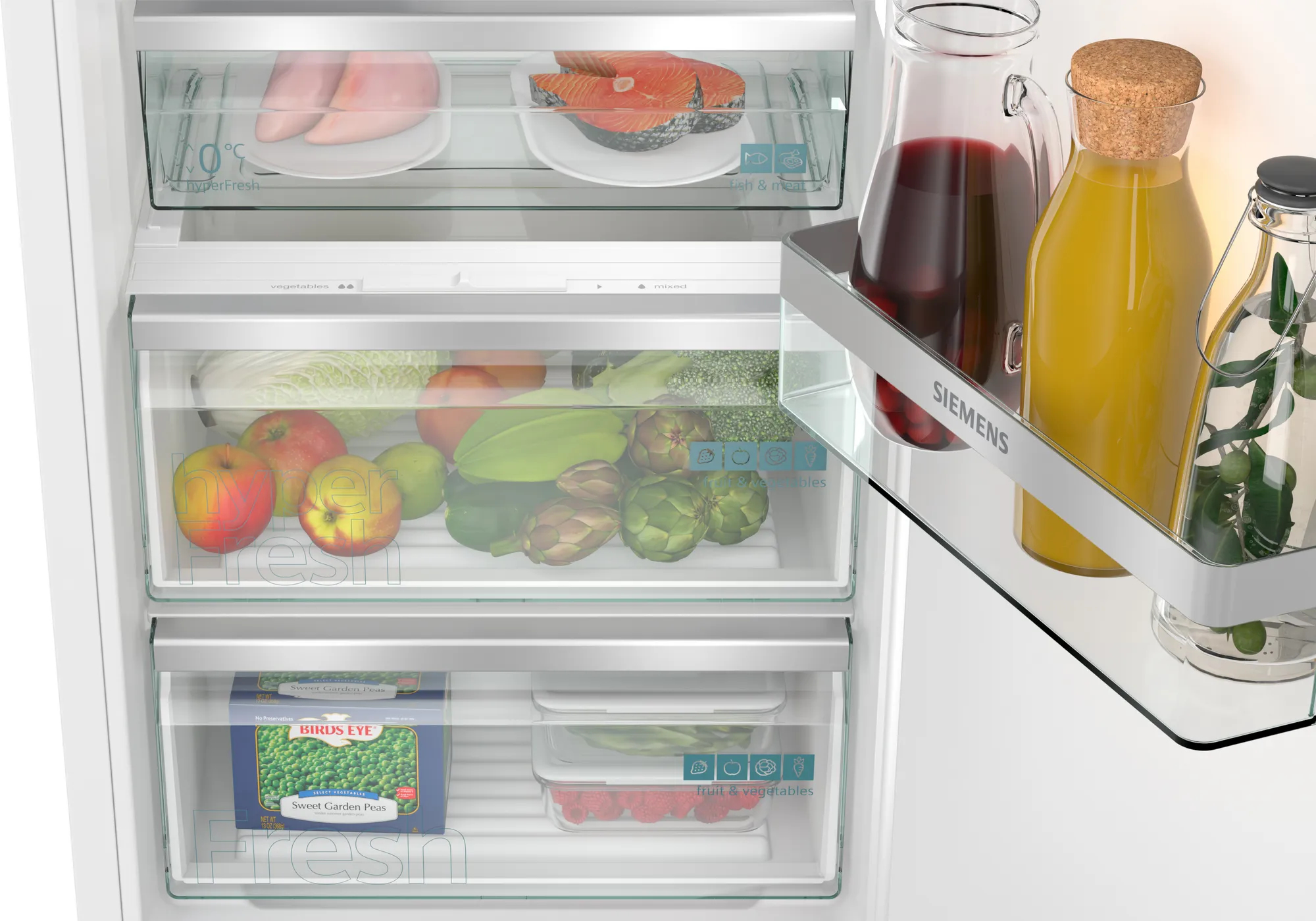 Siemens iQ500 KI82LADD0 frigo combine Intégré 280 L D Blanc