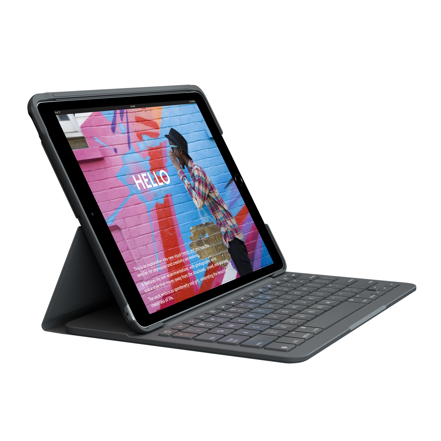 Keyboard LOGITECH SLIM Folio iPad 10.2 '19-21 Graphite