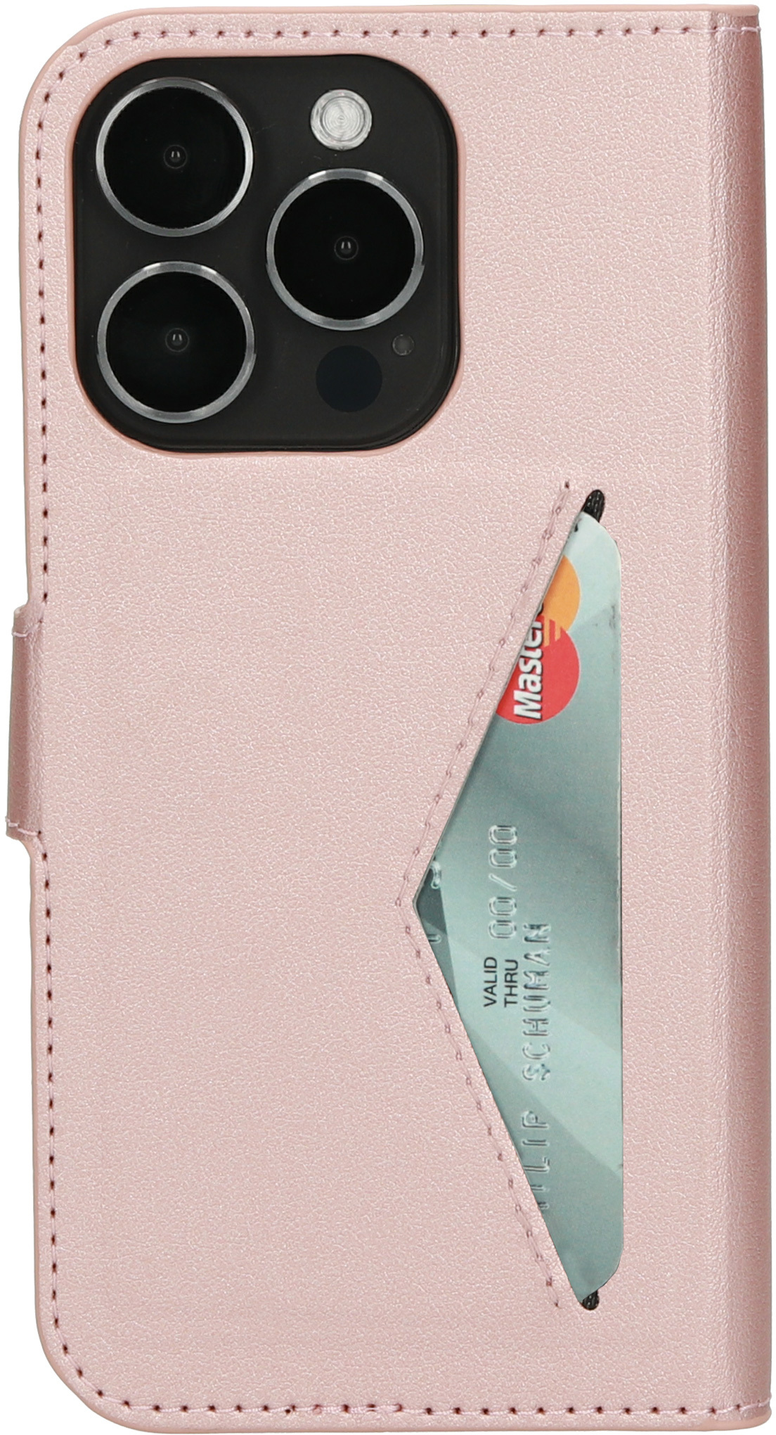 Mobiparts Classic Wallet Case Apple iPhone 15 Pro Pink