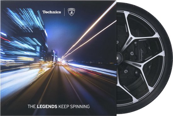 Platenspeler TECHNICS SL-1200M7PED Lamborghini rood/oranje