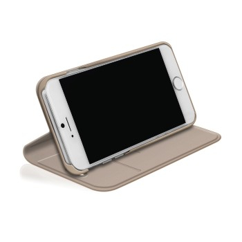 iphone tas WD 180007 Booklet Crystal iPhone 7 rosegold