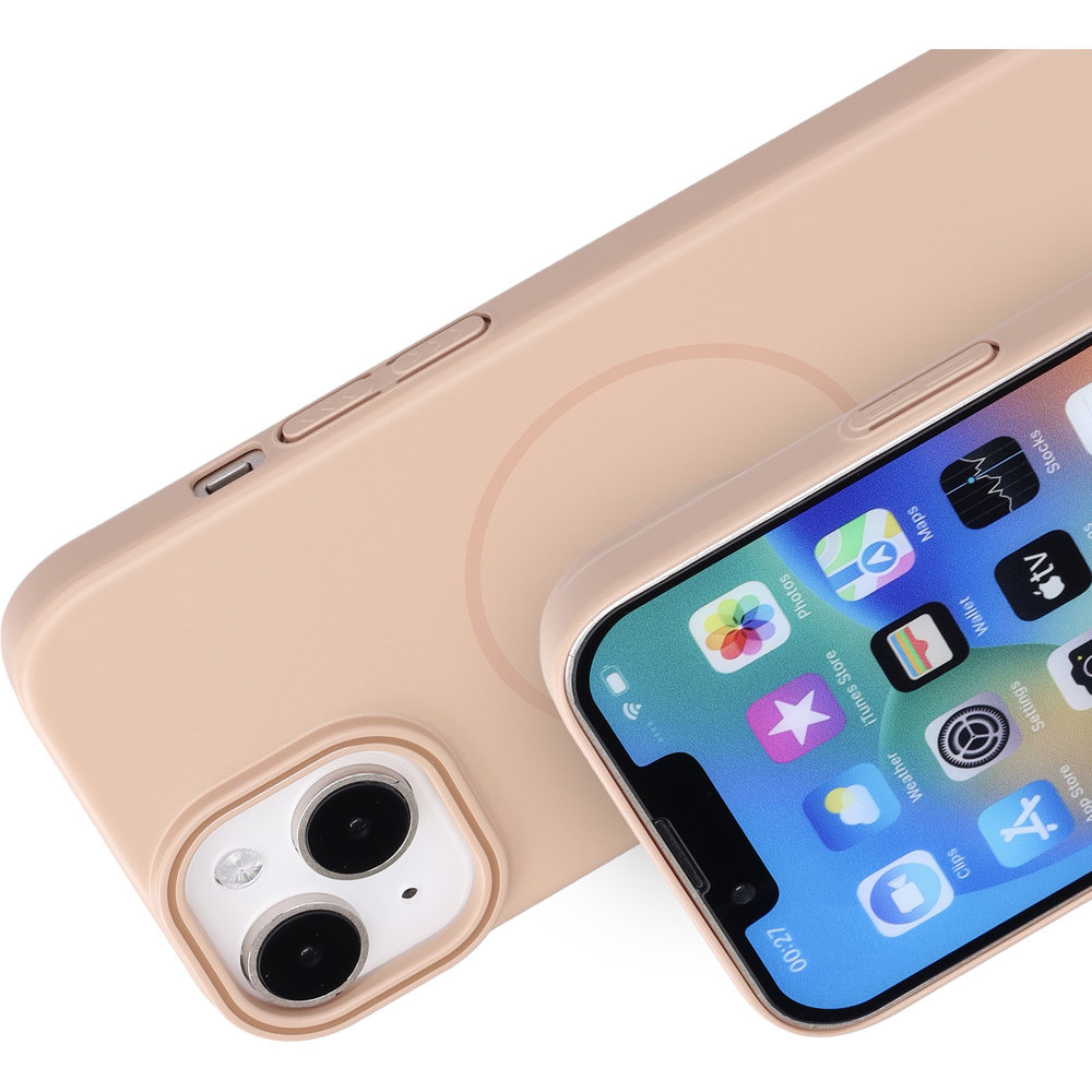 Mobiparts Slim Line Case Apple iPhone 15 (MagSafe) Dune Sand