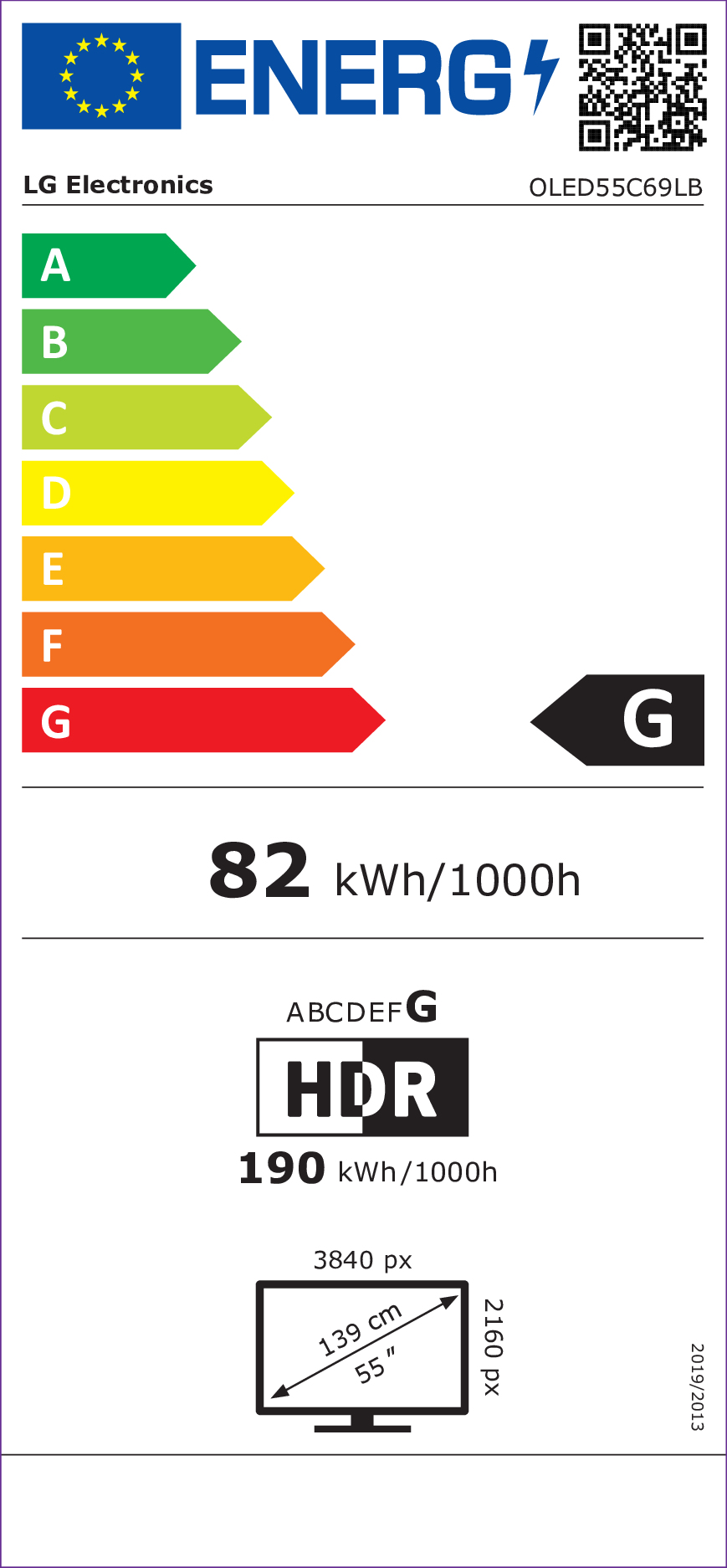 OLED TV LG OLED55C69LB / webOS