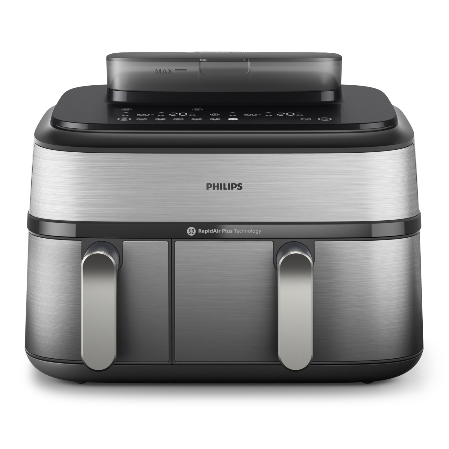 Airfryer + stoom PHILIPS NA555/00 met dubbele mand