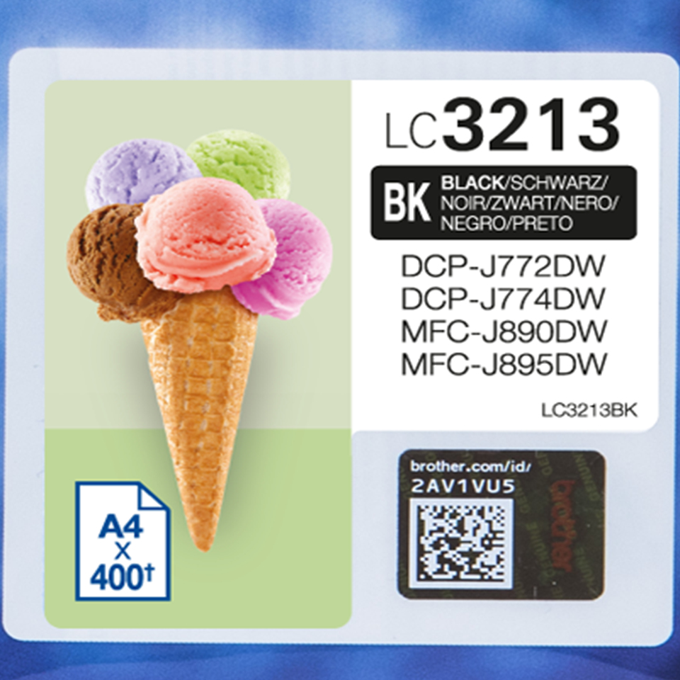 Inktpatroon BROTHER LC-3213BK Black
