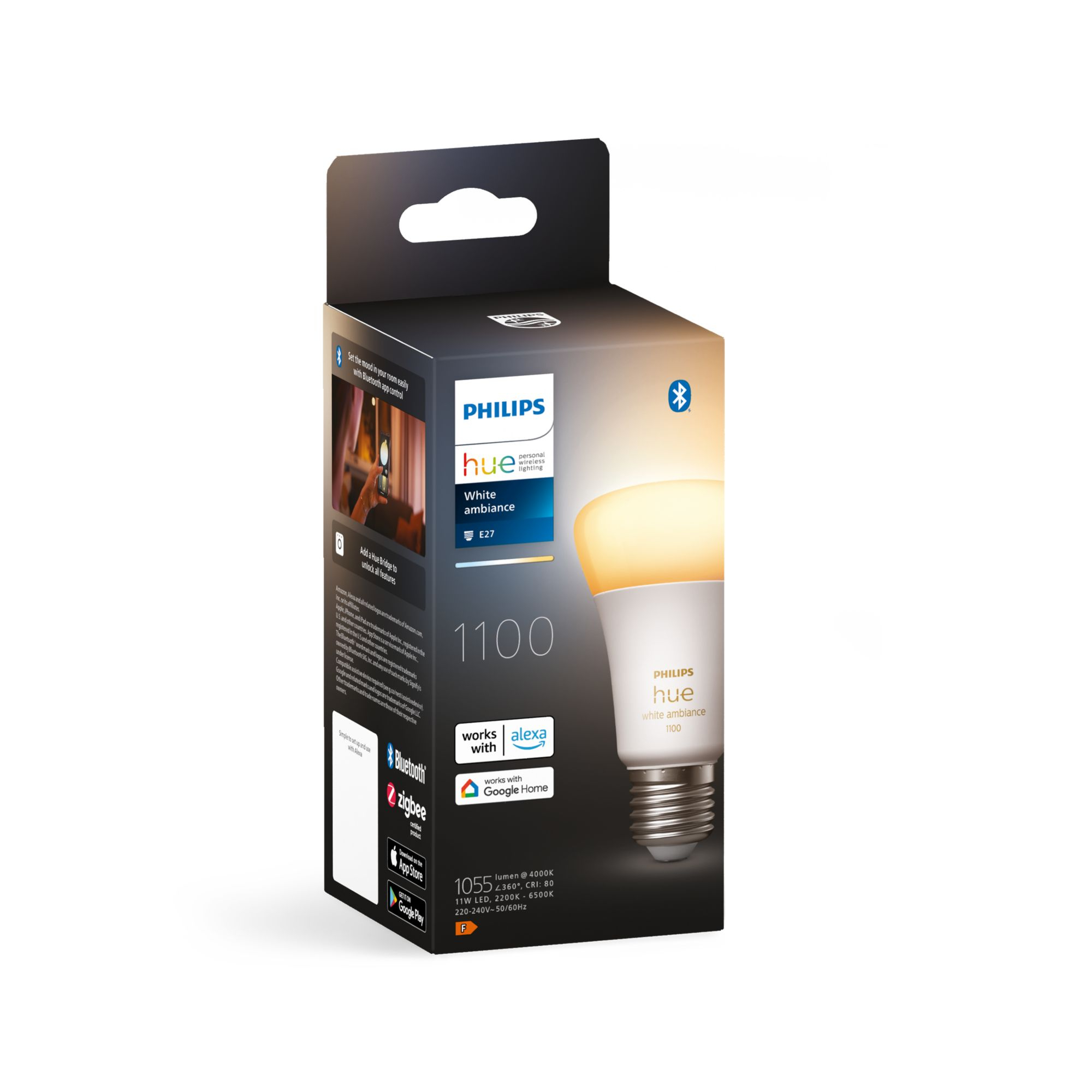 Philips hue wa a19 bulb 1100lm 1P