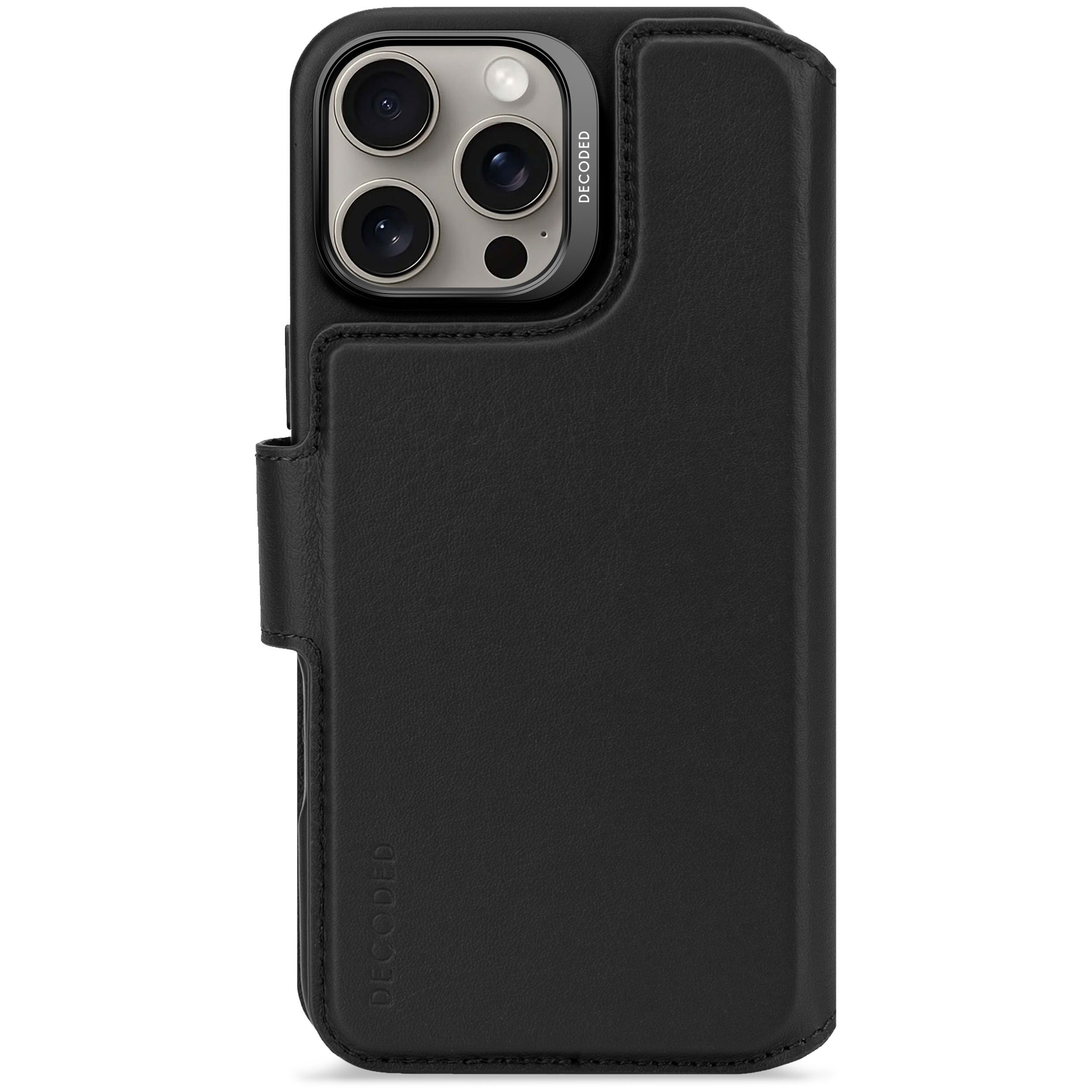 Decoded Leather Detachable Wallet Apple iPhone 16 Pro Max Black