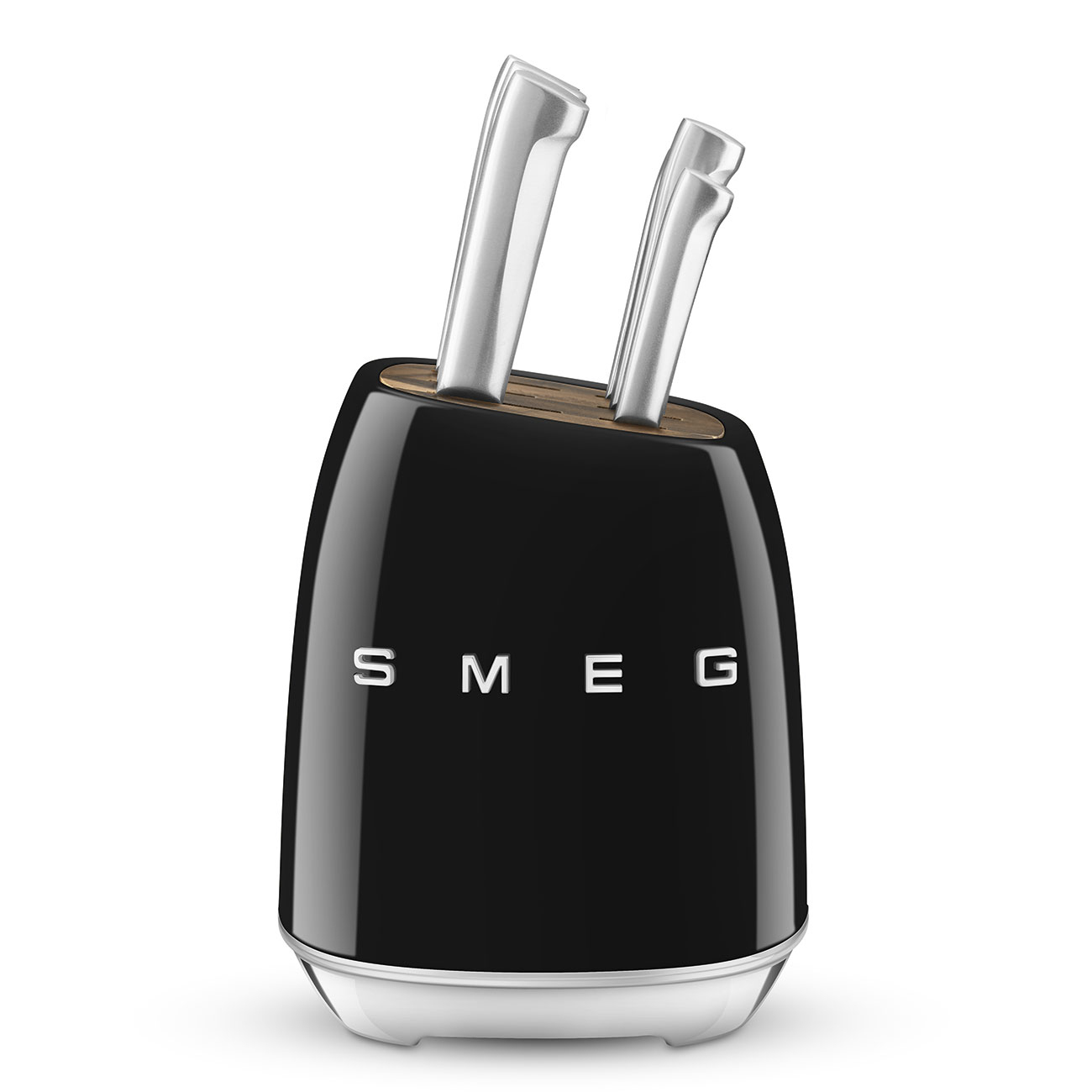 Messenblok SMEG KBSF02BL met 6 RVS-messen / zwart