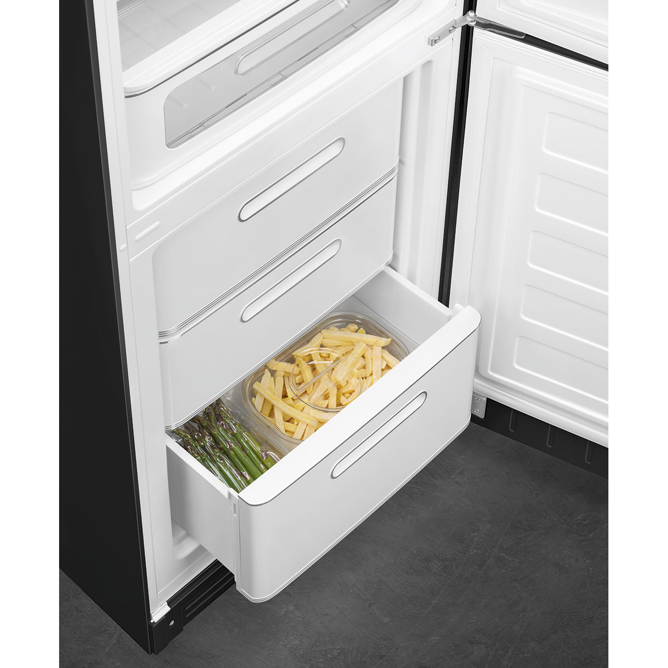 Smeg FAB32RBL5 réfrigérateur-congélateur Pose libre 331 L D Noir