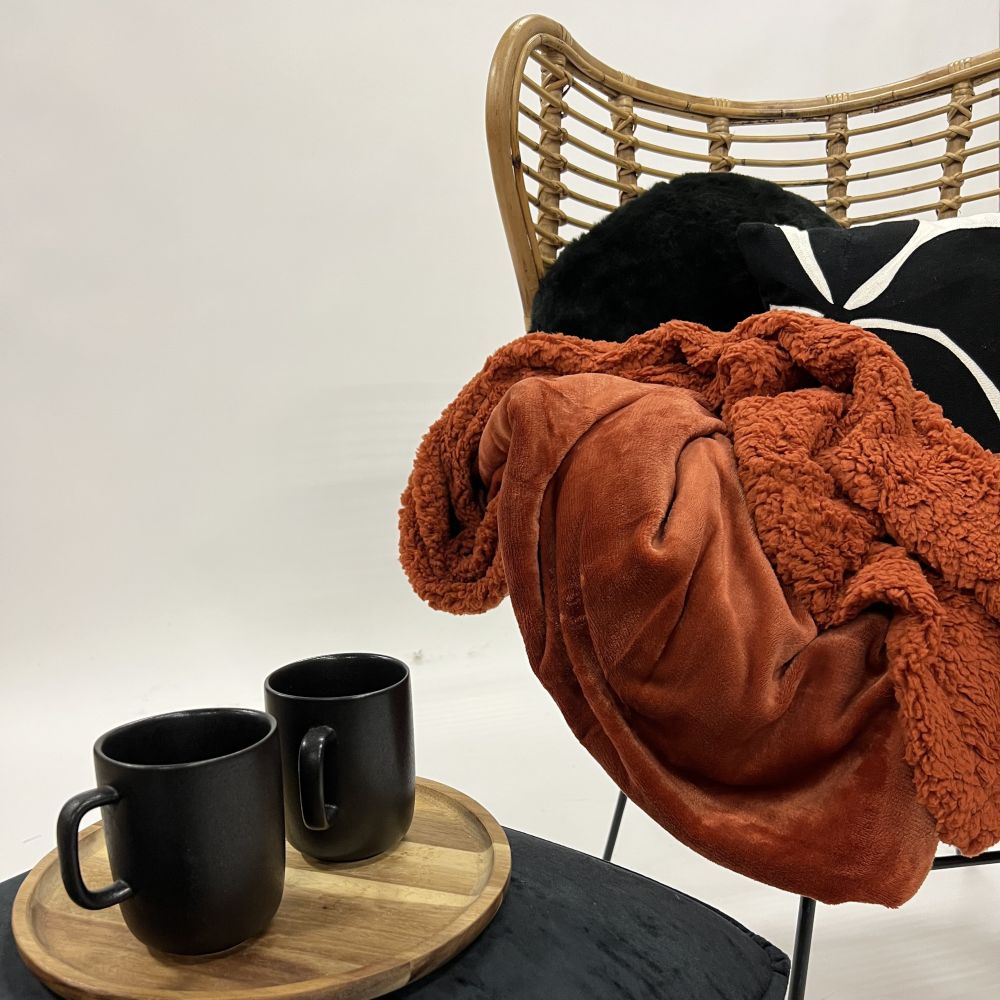 Plaid Dutch Decor STANLEY Potters Clay 150x200cm