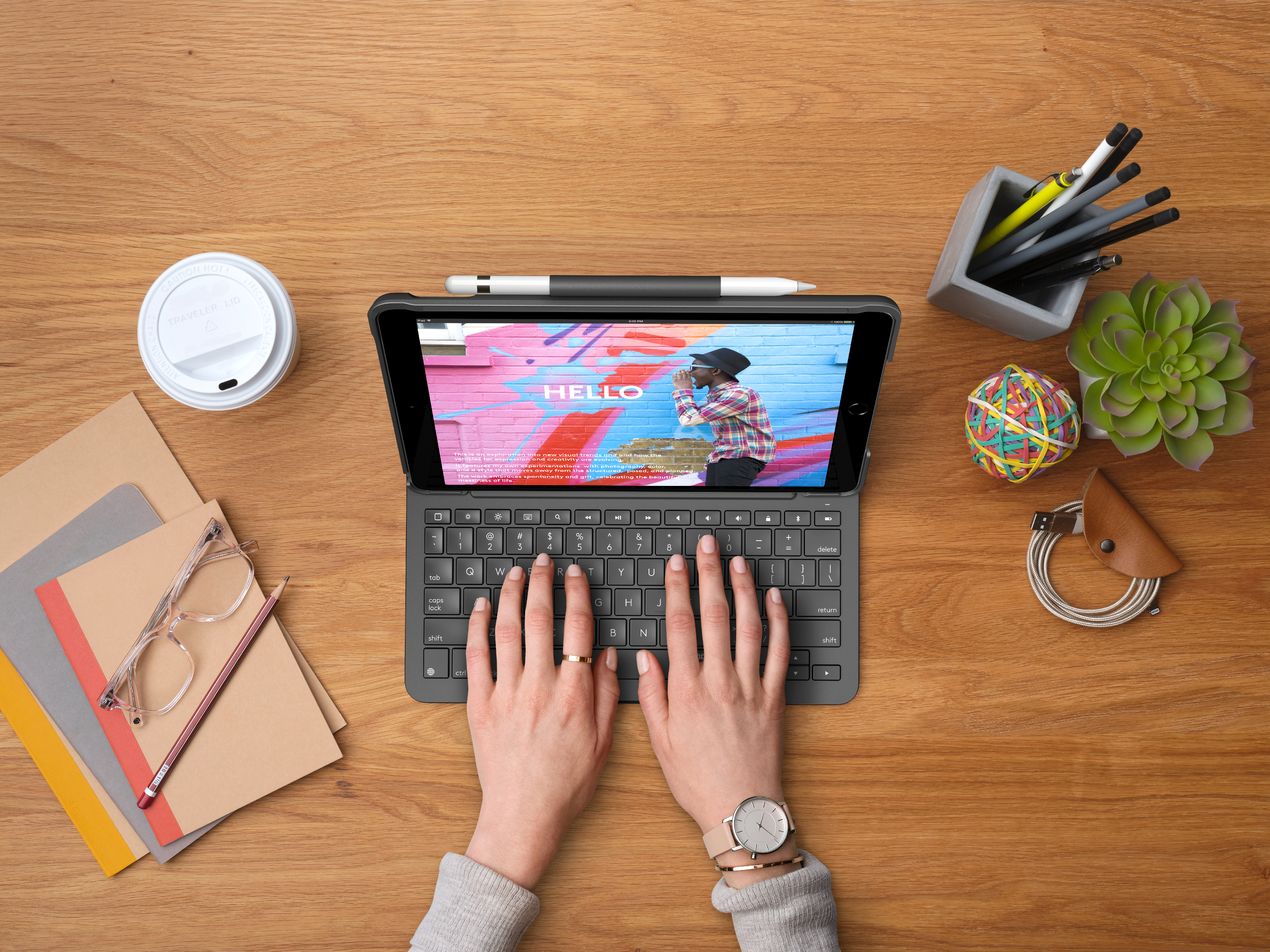 Keyboard LOGITECH SLIM Folio iPad 10.2 '19-21 Graphite