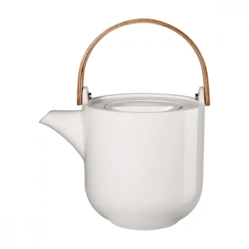 Théière ASA with wooden handle white 19370017 1L