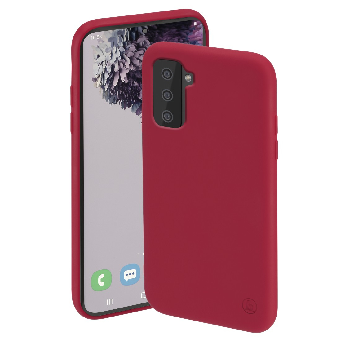 Cover  Finest Feel  voor Samsung Galaxy S21 (5G), rood