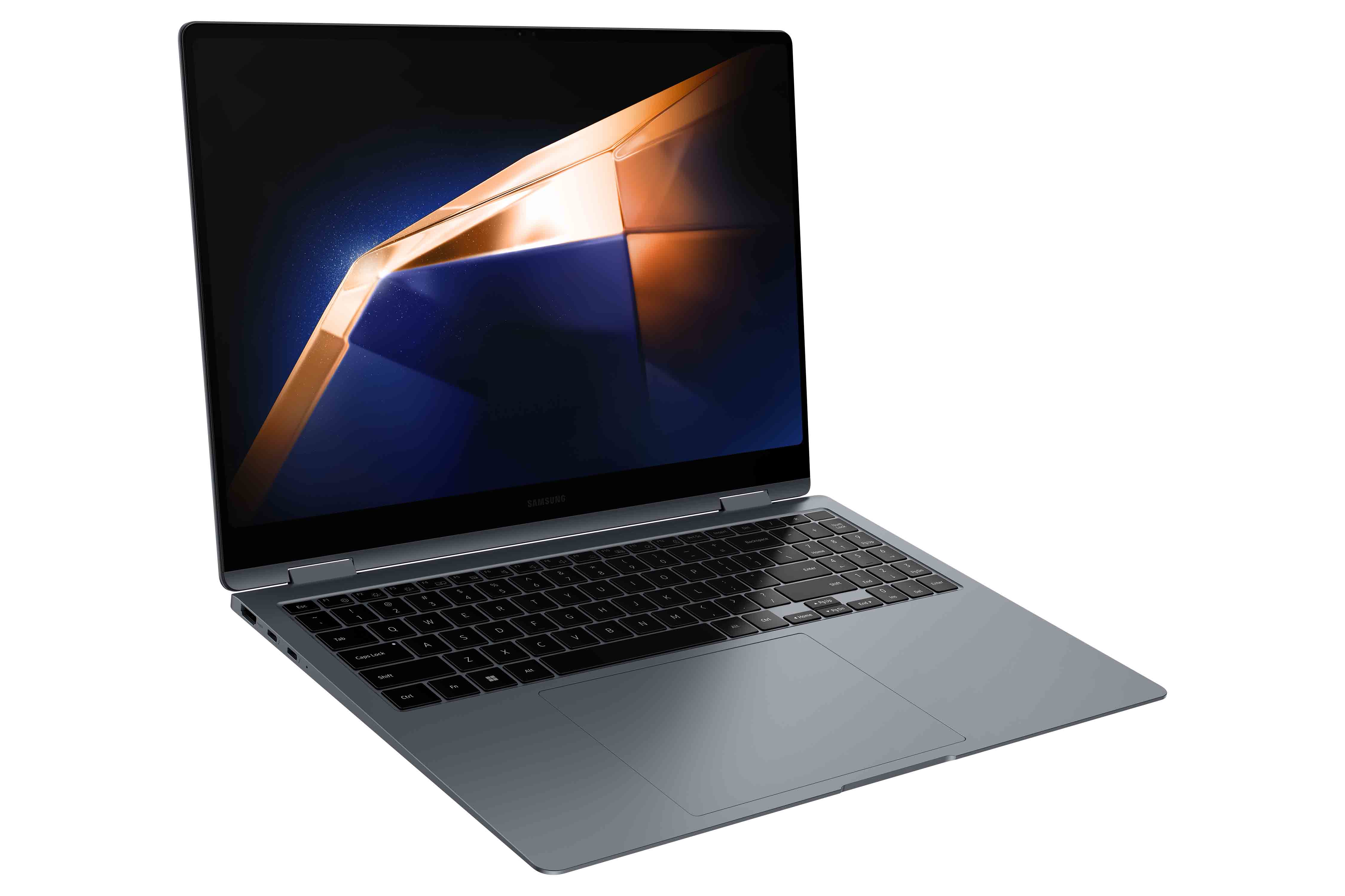 Samsung Galaxy Book4 Pro 360 Intel Core Ultra 7 155H Ordinateur portable 40,6 cm (16") Écran tactile WQXGA+ 16 Go LPDDR5x-SDRAM 512 Go SSD Wi-Fi 6E (802.11ax) Windows 11 Home Gris