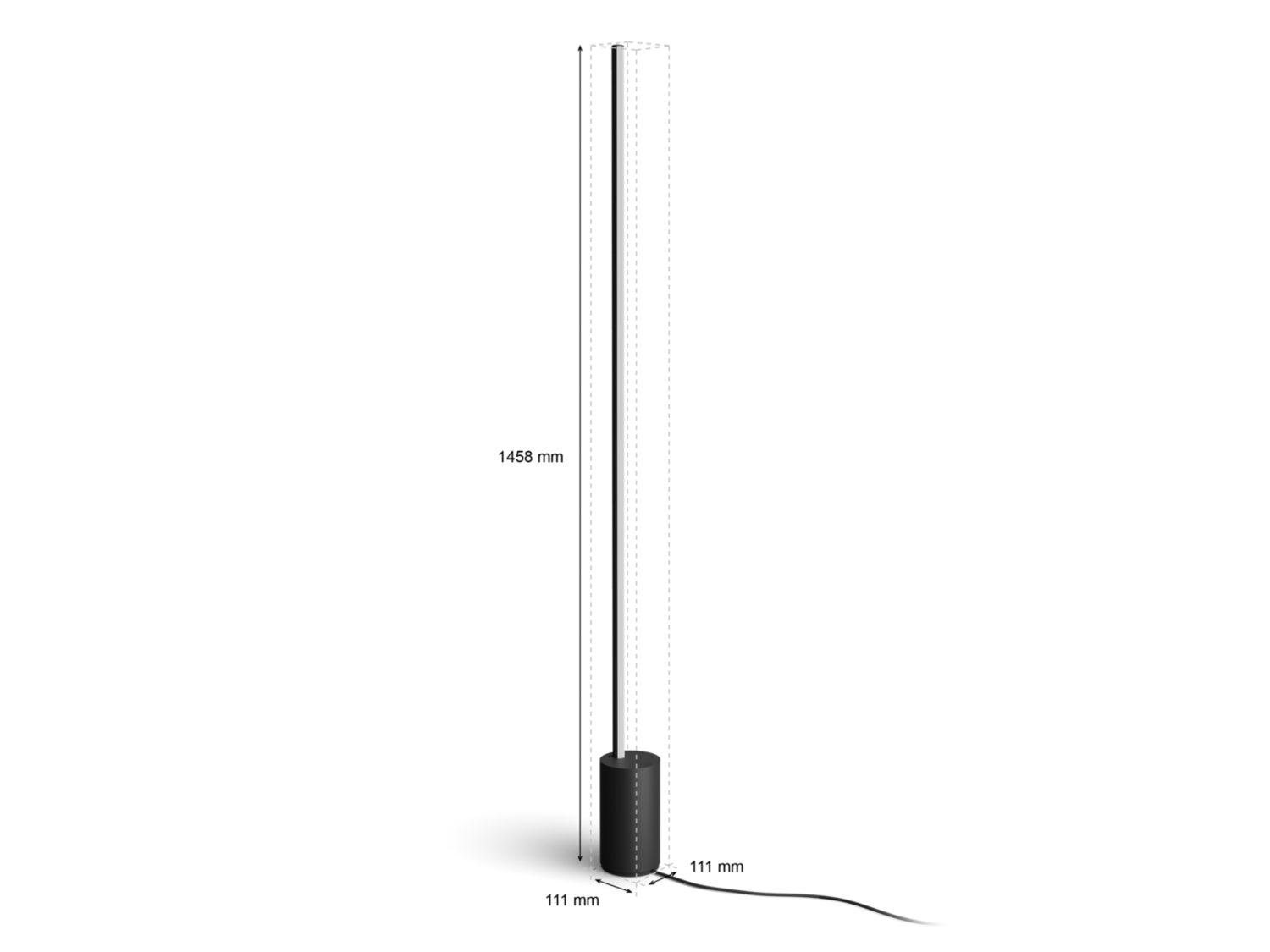 Vloerlamp PHILIPS HUE Gradient Signe Zwart