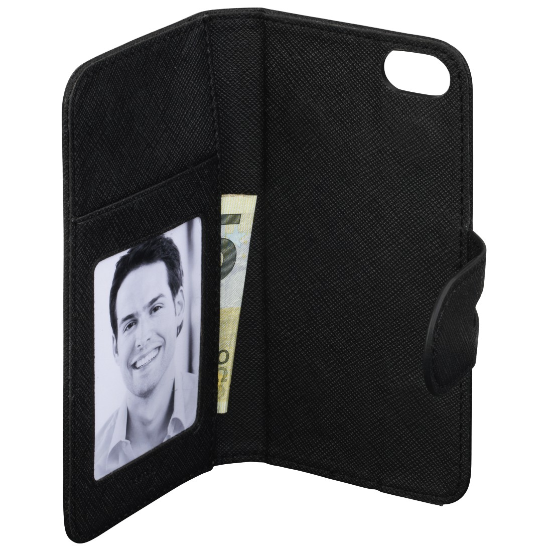 iphone tas HAMA 177300 Booklet 2 in 1 iPhone 5/5S/SE zwart
