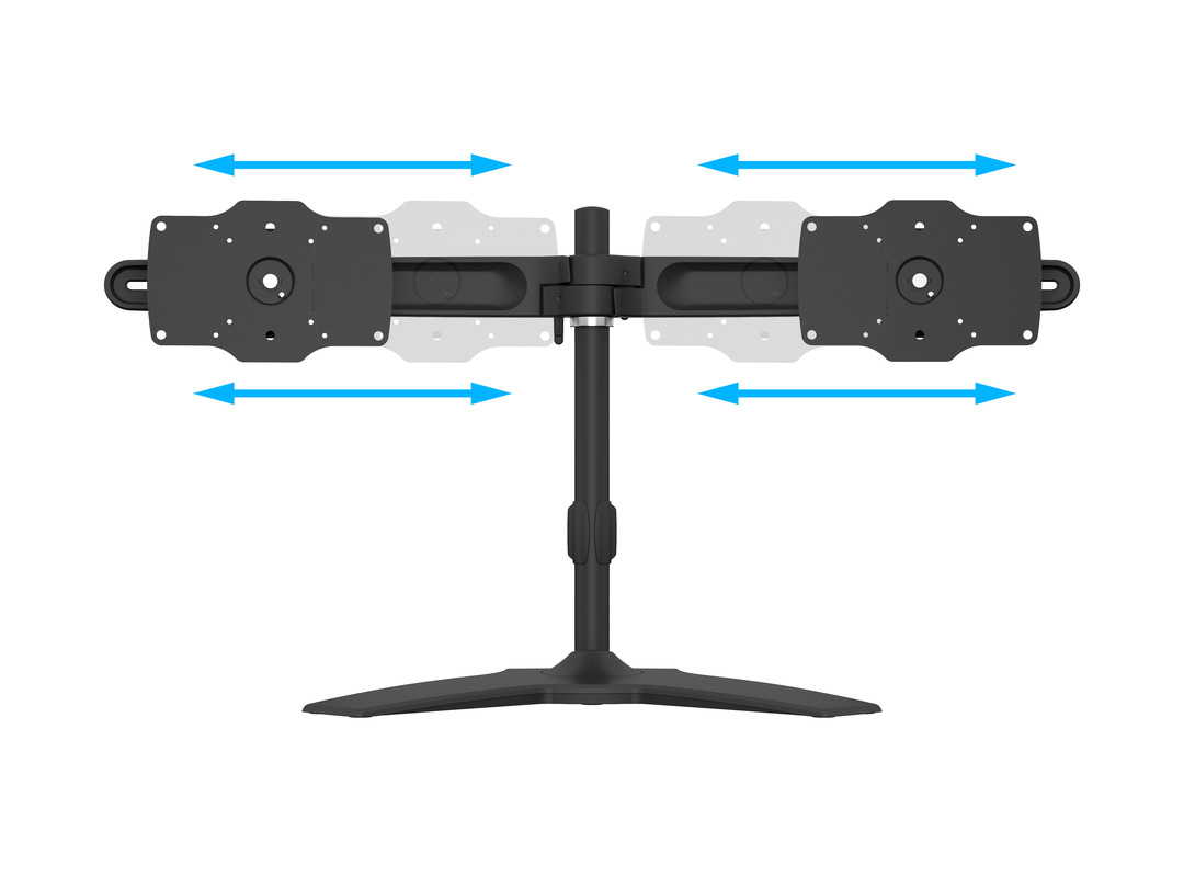 Monitorsteun MULTIBRACKETS dual stand zwart