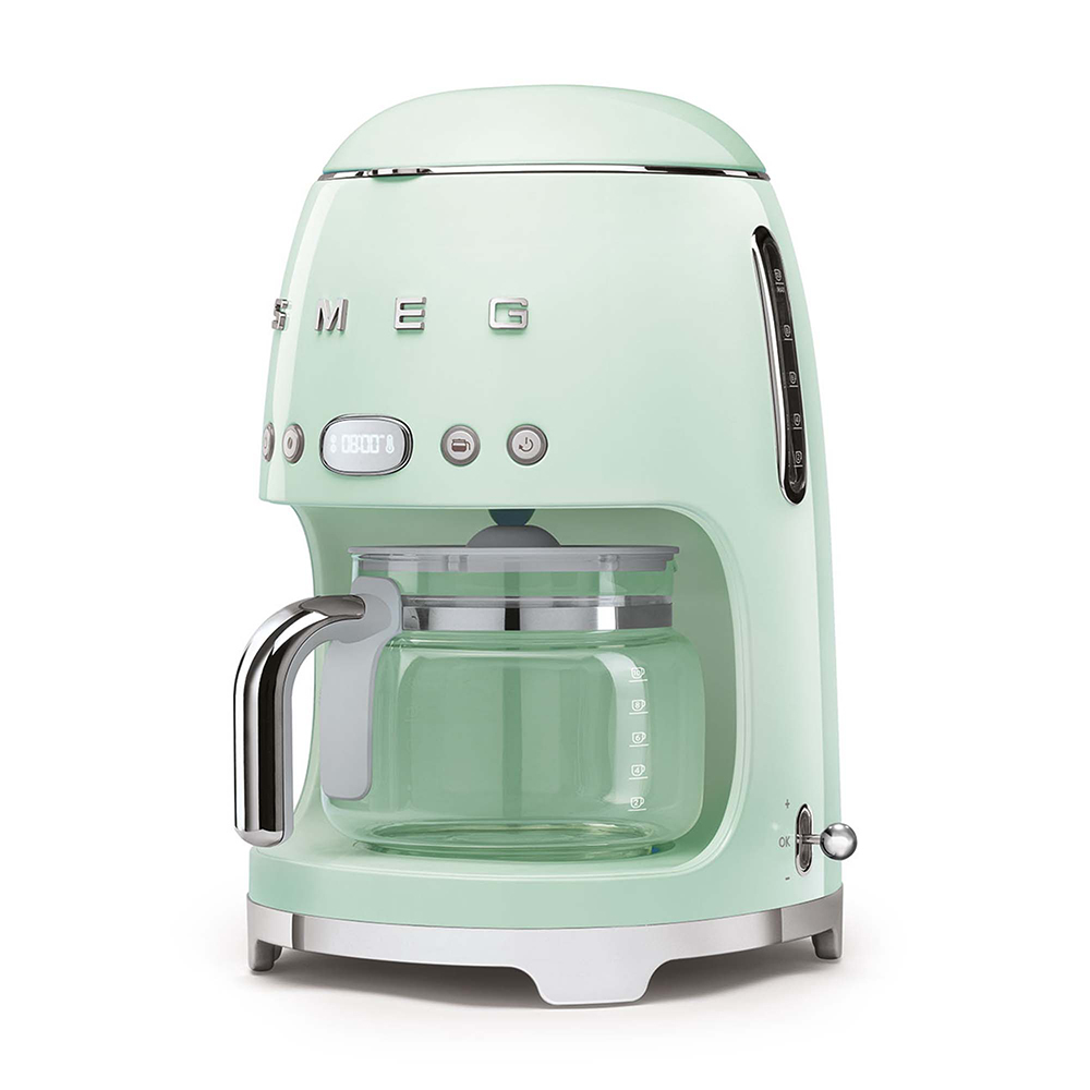 Smeg cafetiere  vert d'eau DCF02PGEU