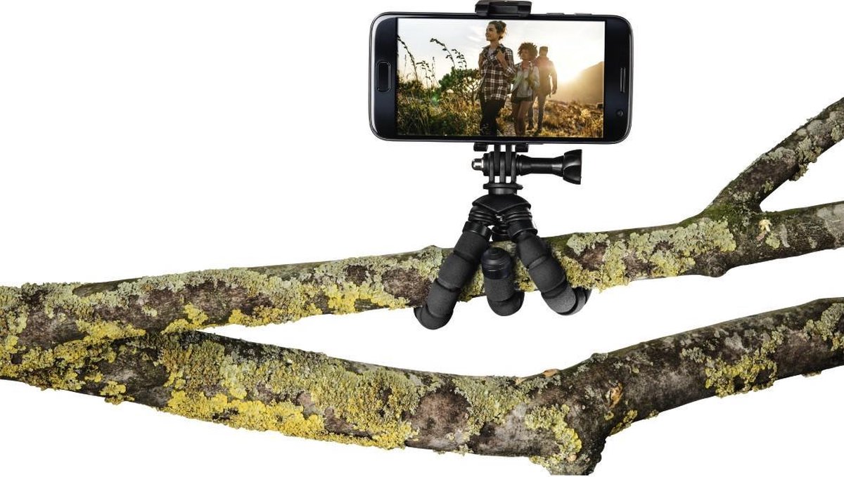 Hama Ministatief "Flex" voor smartphone en GoPro, 14 cm
