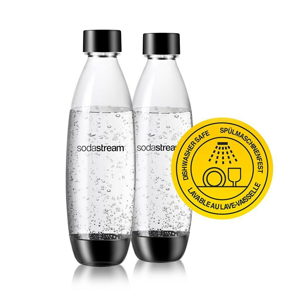 Fles SODASTREAM 1741260310 Duo-Pack 1L Black
