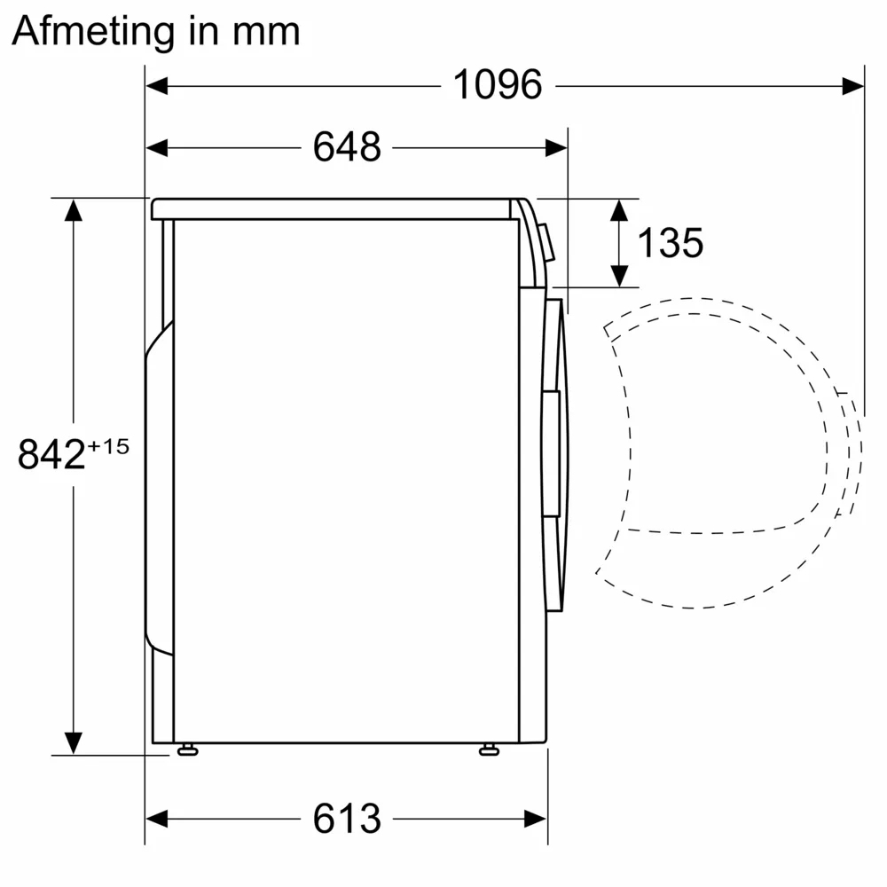 Droogkast SIEMENS WQ46H2CSFG iQ500 ExtraKlasse / B / 9kg