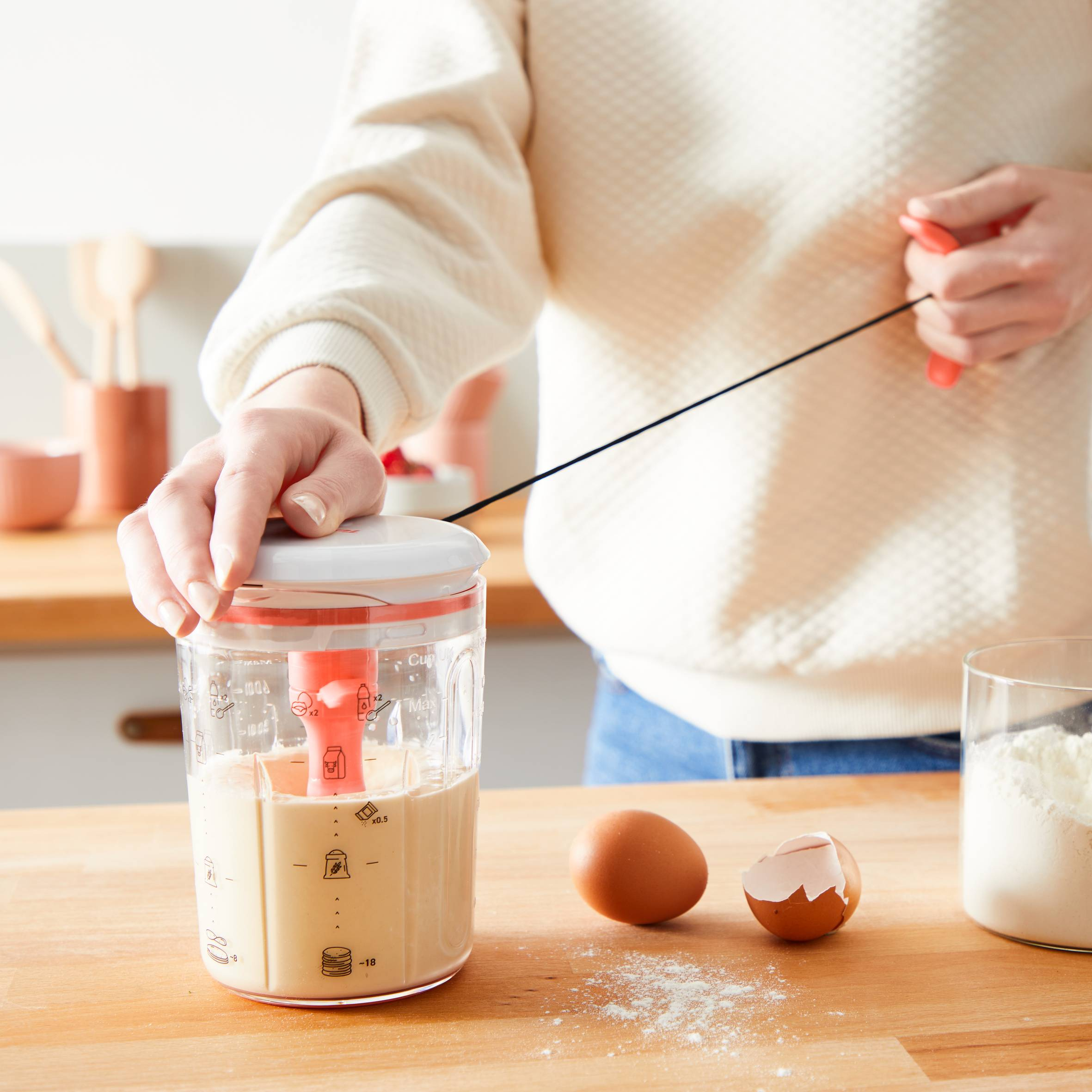 Pannenkoekenmixer TEFAL K1844404 Crêpes Express / 900ml