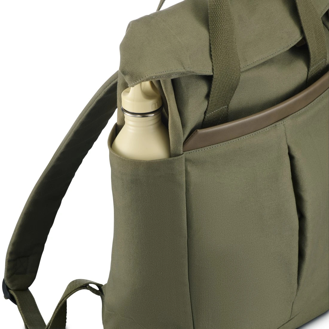 Hama Pureline Laptop Backpack, up to 41 cm (16.2), Green/Brown