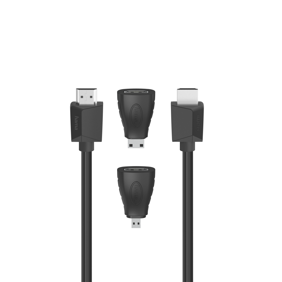 High-speed HDMI™-kabel, Ultra-HD 4K, ethernet, 1,50 m + 2 HD