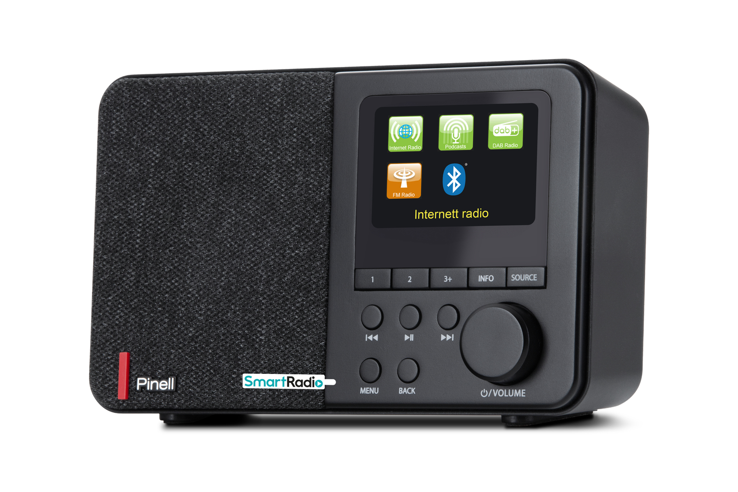 Internetradio PINELL Supersound 102W zwart