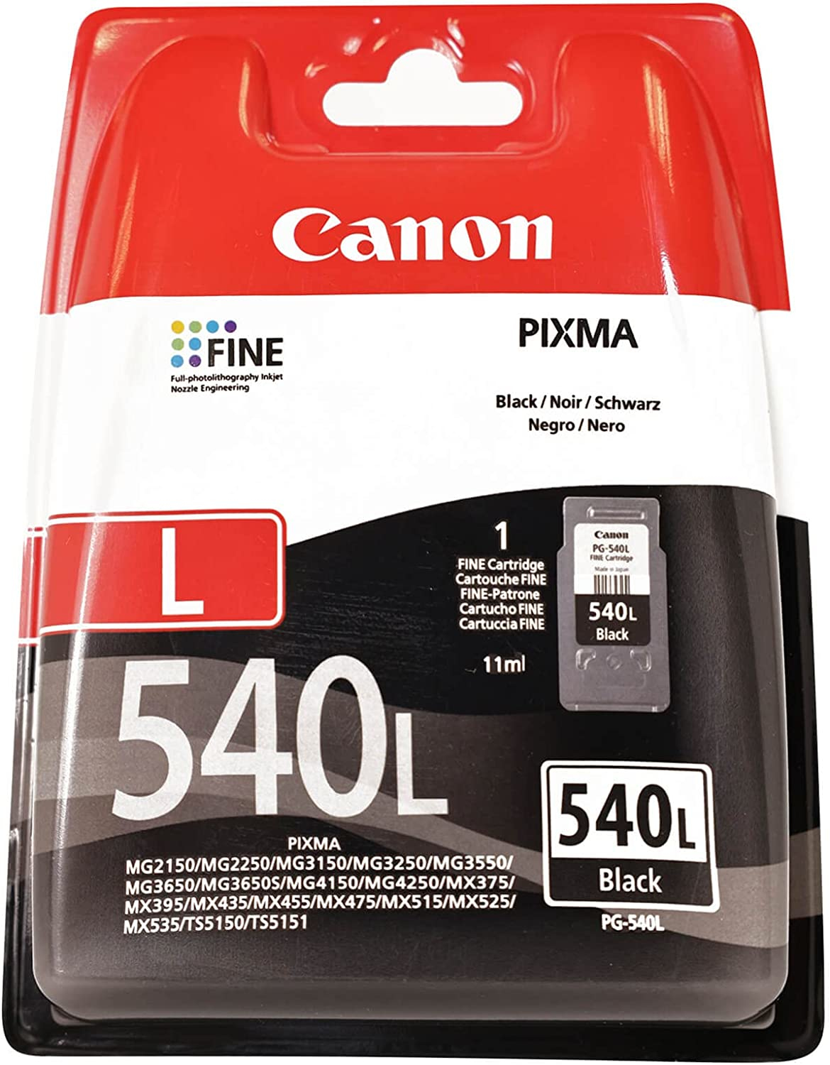 CANON PG-540L EUR Black L Ink Cartridge