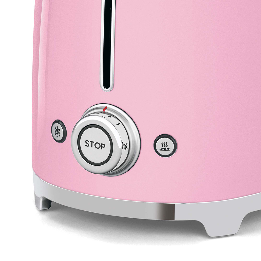 Smeg grille-pain rose TSF02PKEU