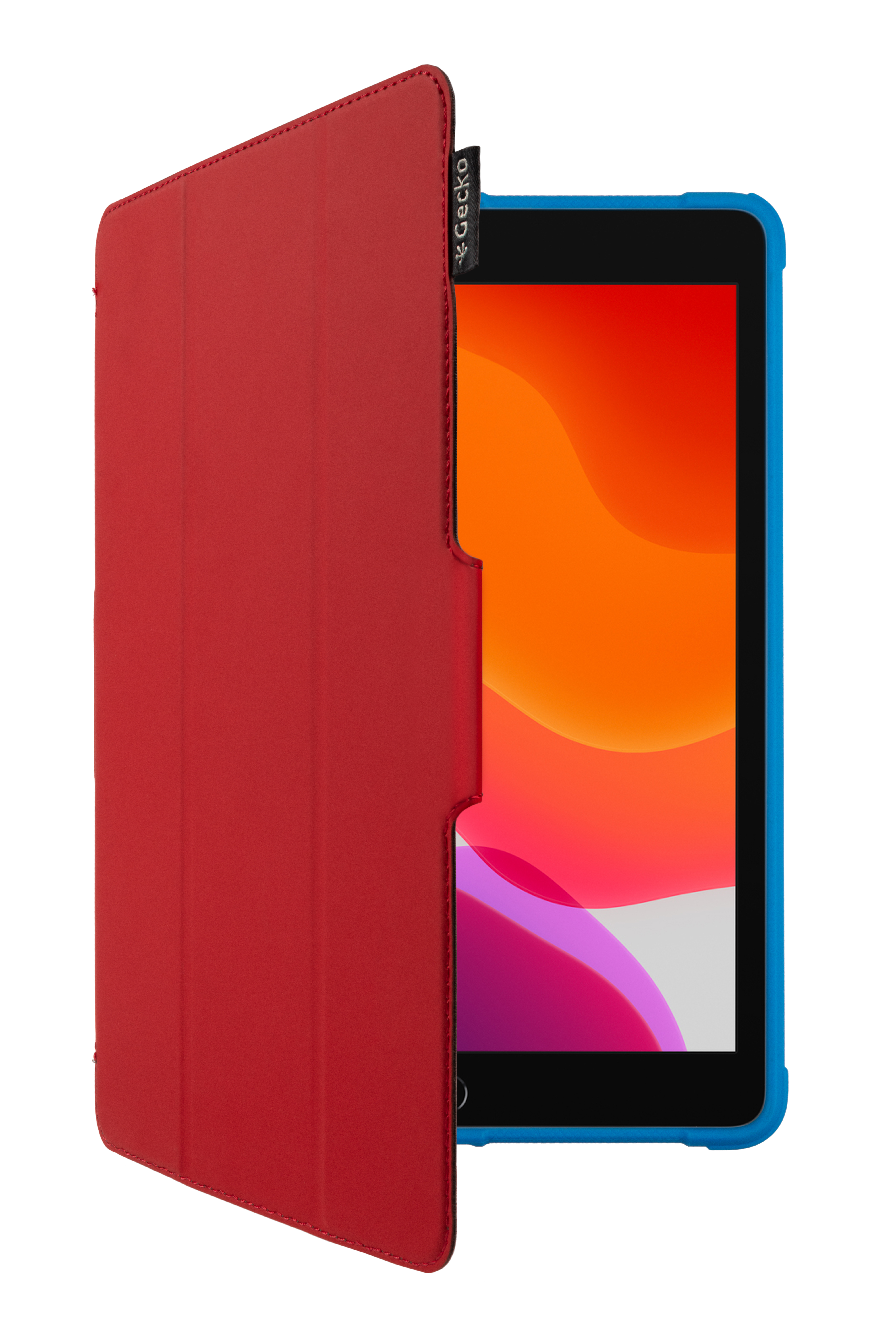 Gecko Super Hero Cover iPad 7/8/9th gen rood/blauw