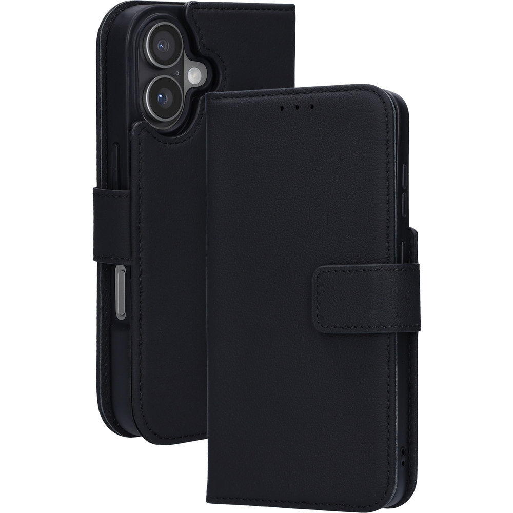 Mobiparts Leather 2 in 1 Apple iPhone 17 Wallet Case Black