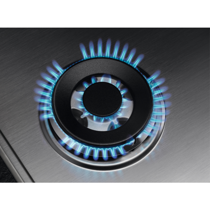 AEG HGB64420SM Noir, Acier inoxydable Comptoir 56 cm Gaz 4 zone(s)