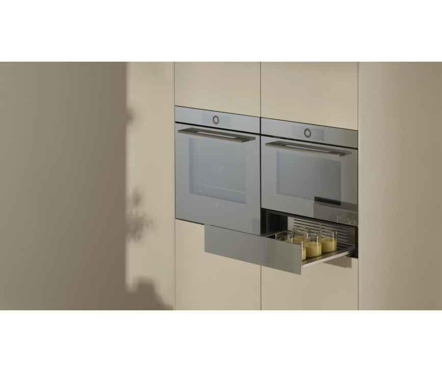 Warmtelade VZUG, hoogte 144mm, PEARL spiegelglas 