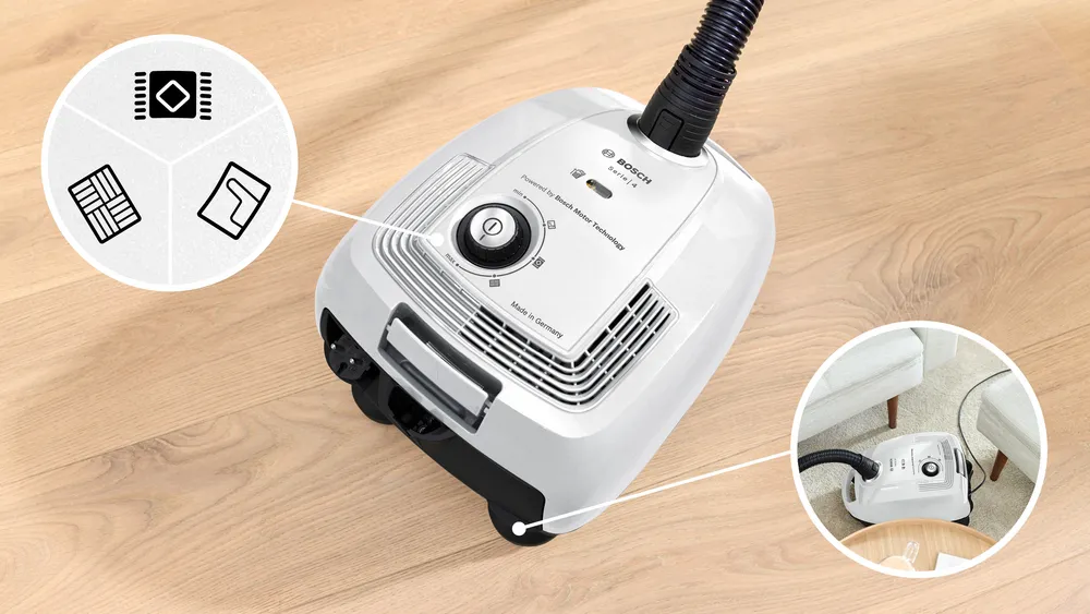 Bosch Stofzuiger met zak BGL38WH3H