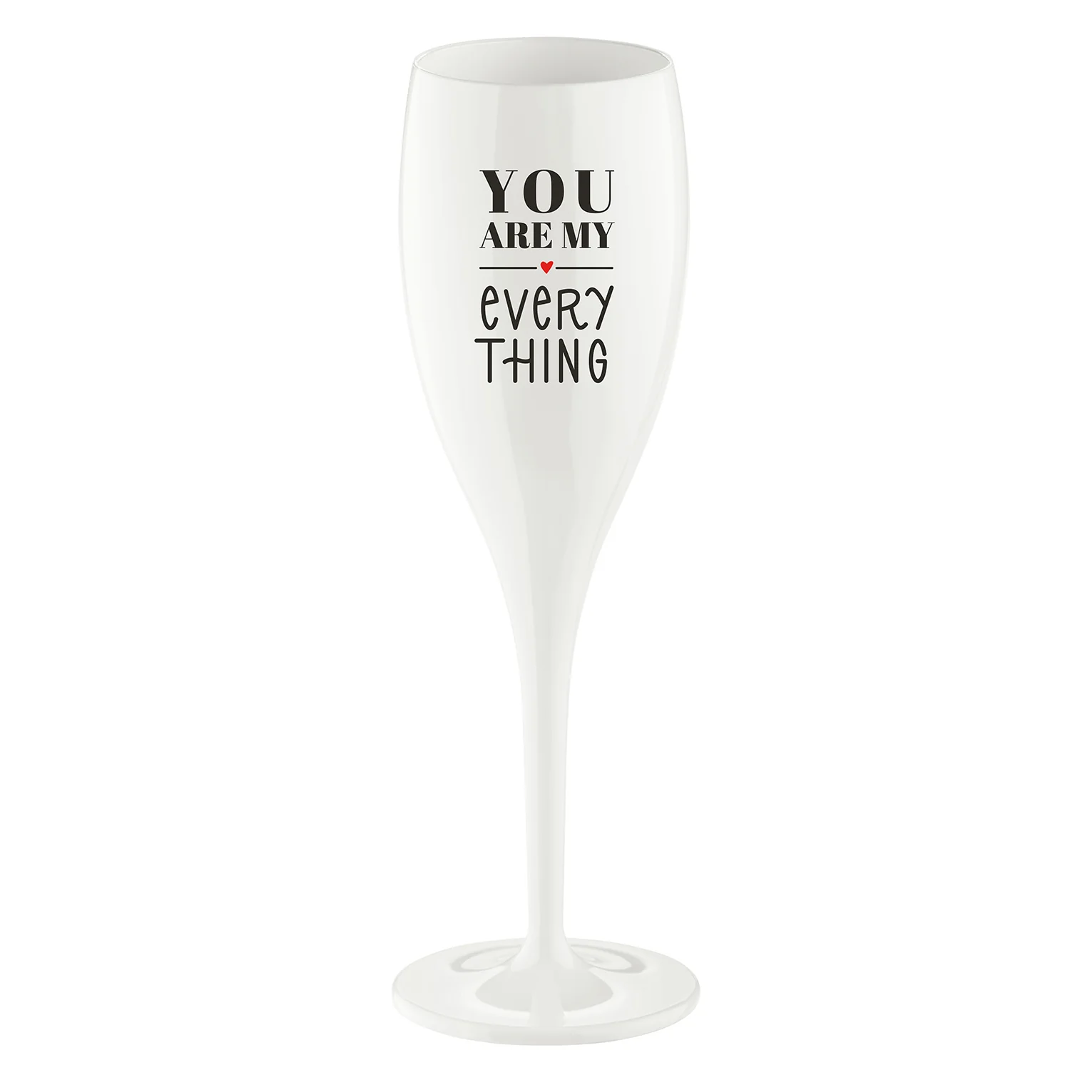 Glas KOZIOL 3917525 Cheers You Are My White 100ml