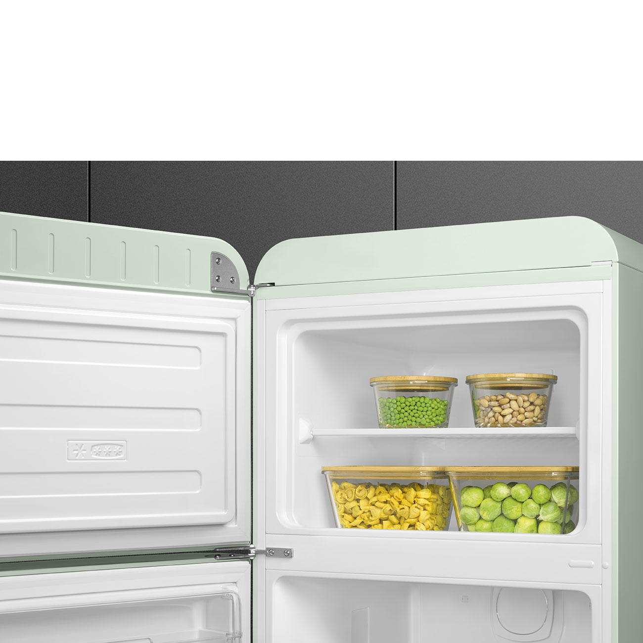 Combi-Koelkast SMEG FAB30LPG6 50's Style / C / 222L+72L / 172cm / pastelgroen