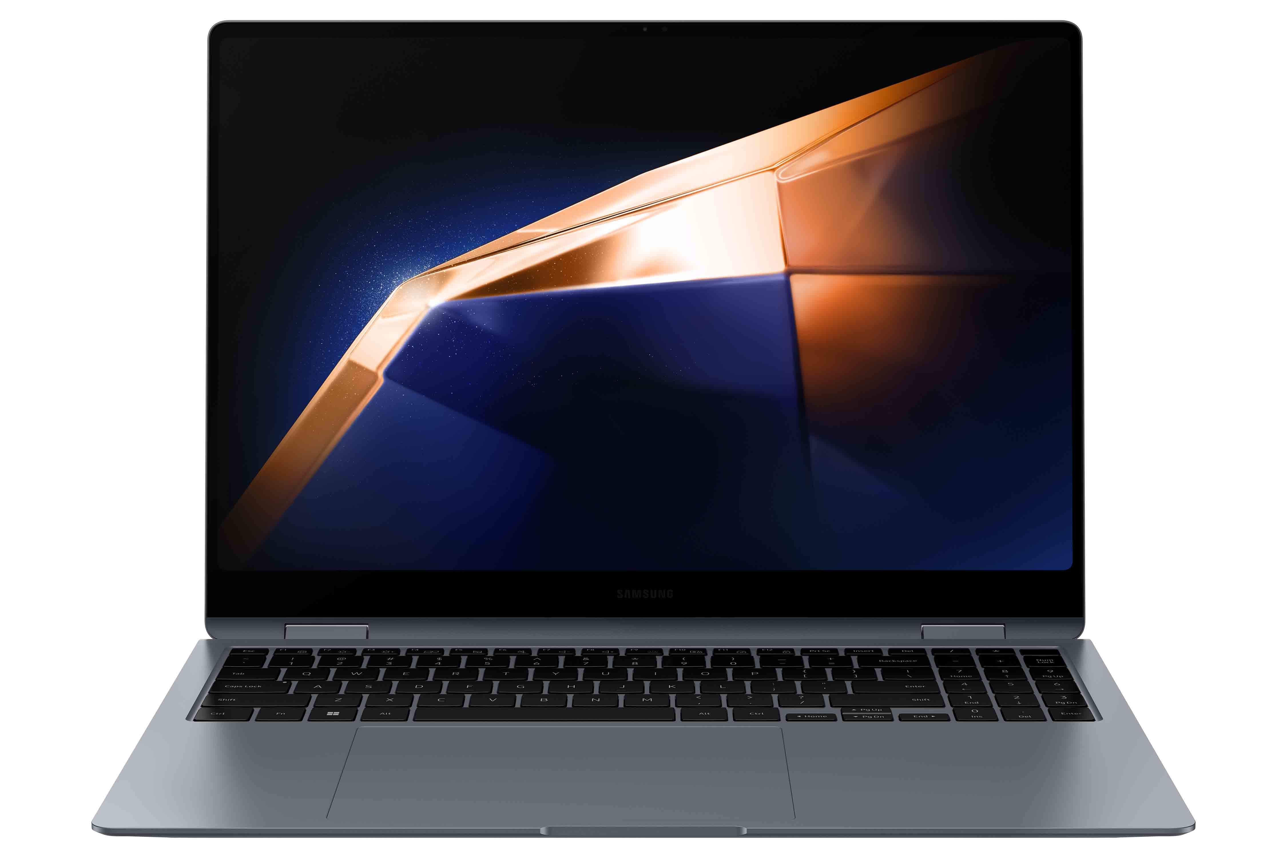 Samsung Galaxy Book4 Pro 360 Intel Core Ultra 7 155H Ordinateur portable 40,6 cm (16") Écran tactile WQXGA+ 16 Go LPDDR5x-SDRAM 512 Go SSD Wi-Fi 6E (802.11ax) Windows 11 Home Gris