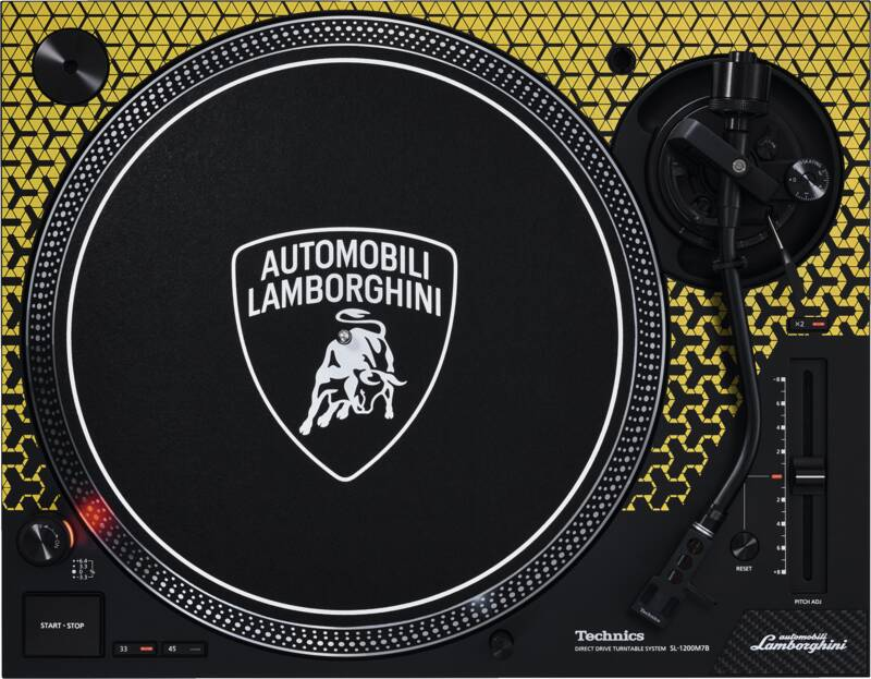 Platenspeler TECHNICS SL-1200M7PEG Lamborghini geel