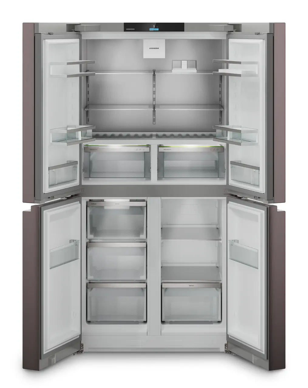 Koelkast LIEBHERR MBtsdi 9024-20 Plus / NoFrost / French door / D / 354L + 219L / TerraSteel