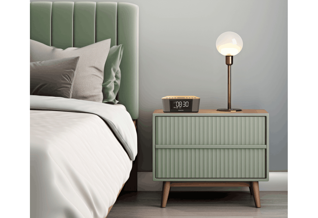 Wekkerradio KENWOOD CR-ST40DAB hout/groen