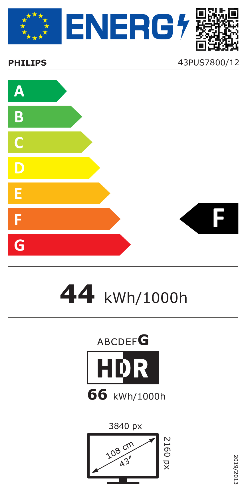 PHILIPS UHD TV 43PUS780012