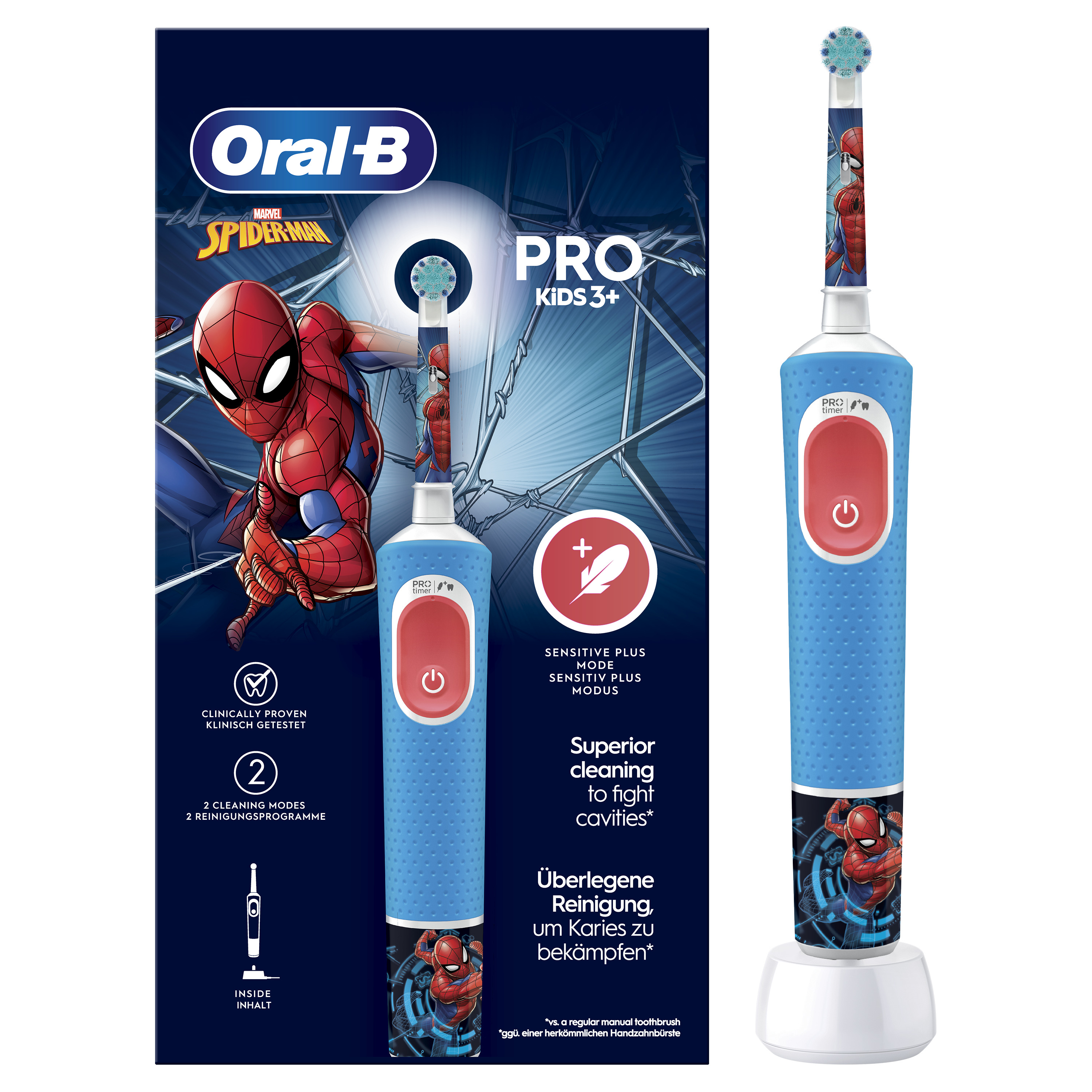 Elektrische Tandenborstel BRAUN Oral-B VITALITY PRO Spiderman