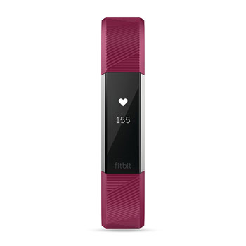Fitbit Alta HR OLED Bracelet connecté Fuchsia, Acier inoxydable