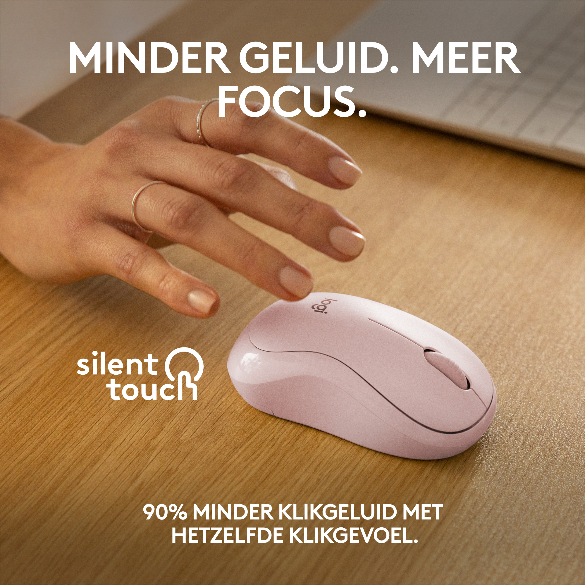 Logitech Wireless Mouse M240 Rose